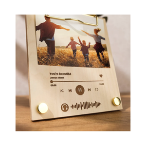 Caliente decoración del hogar canción personalizada canción de madera ritmo regalo del día especial regalo del Día de San Valentín marco de madera personalizado - Product Image 5