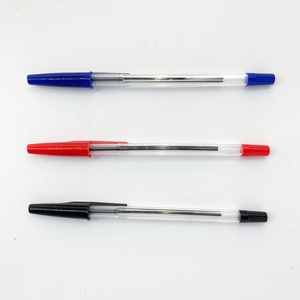 Bolígrafos Promocionales de Escritura Suave, Bolígrafos de Plástico para Oficina y Escuela, Bolígrafos de Punta Redonda de 1.0 mm en Negro, Azul y Rojo - Product Image 5