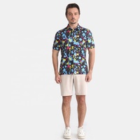 Camisetas Extra Grandes Personalizadas OEM, Tejidas de Alta Calidad, Nueva Llegada, Tallas Grandes, Impresión Completa, Ropa Urbana de Moda, Polo de Golf para Hombre