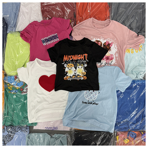 Vente en gros usine : T-shirts en coton pour enfants, vêtements d'occasion tendance, Ropa de Bebe, T-shirts pour enfants, livraison aléatoire, T-shirts streetwear pour enfants - Product Image 4