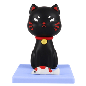Soporte para Teléfono con Diseño de Gato Blanco y Negro Estilo Japonés, Adorno de Escritorio Kawaii de PVC, Soporte para Smartphone para iPhone y Android, para el Mercado Japonés - Product Image 1