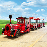 Chariot ouvert personnalisable quantité de train électrique sans rail pour centre commercial pour enfants
