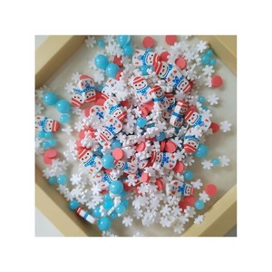 100G DIY Craft Slime Làm Polymer Đất Sét Bông Tuyết Người Tuyết Lát Giáng Sinh Polymer Sprinkles Móng Tay Nghệ Thuật Cung Cấp - Product Image 4