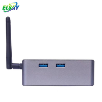 Mini PC Elsky DDR4 de 32GB, Thin Client NUC con Intel 12th 12600H, con MINI DP, 1*M.2, Tipo-C opcional para juegos