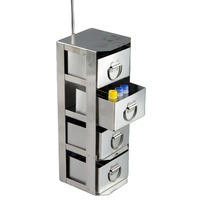 Fournitures de laboratoire Réservoir d'azote liquide Racks de congélation verticaux en acier inoxydable pour boîte de stockage cryogénique