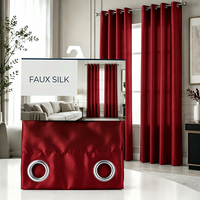 Rideaux de luxe 2 pièces 152x229 cm en fausse soie, toucher doux, tissu brillant, écologiques, toutes saisons, pour la maison en Amérique du Sud