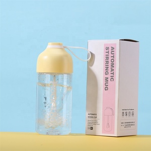 Bouteilles de boisson auto-mélangeantes en plastique personnalisées avec étiquette privée OEM ODM, alimentées par batterie - Product Image 5