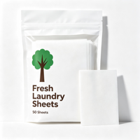 Feuilles de lessive OEM éclaircissantes et blanchissantes pour éliminer les taches, 50%-80% d'ingrédients actifs, sans parfum, haute mousse, marque privée personnalisée