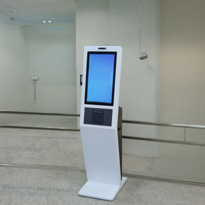 24 Inch Self-Service Ticketing Kiosk, <strong>Queue</strong> Management <strong>System</strong> with Touch Screen &amp; Ticket Dispenser for Bank Hospital - Product Image 5