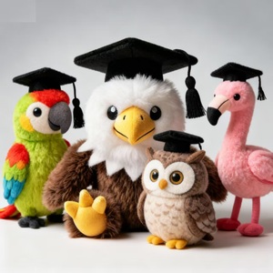 <span class=keywords><strong>Peluche</strong></span> Personalizzati per la Stagione di Laurea Super Morbidi con Uccelli Volanti, Gatti Soffici, Gufi e Fenicotteri - 30CM Unisex - Product Image 2