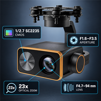 Caméra aérienne à trois axes SKYDROID C20 avec stabilisateur, zoom optique 23x, 1080P, pour systèmes de drones H16 H30