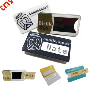 Cá nhân hoá tùy chỉnh PVC nhựa Tái Sử Dụng Nhân Viên Trường thống nhất từ acrylic <span class=keywords><strong>name</strong></span> <span class=keywords><strong>tag</strong></span> với logo và cửa sổ - Product Image 5