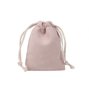 Eco-Friendly Recycled Organic Cotton Drawstring Pouch Bags Custom Logo Reusable Packaging for Jewelry <b>Watches</b> Dust Bag - Product Image 6