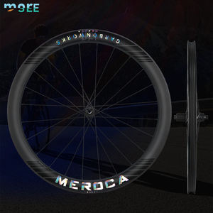 Paire de <span class=keywords><strong>roues</strong></span> de vélo de route en fibre de carbone SeeMore 700C 50 jantes en carbone de frein à disque ouvertes à profil haut avec moyeux de lame <span class=keywords><strong>roues</strong></span> de vélo colorées - Product Image 1