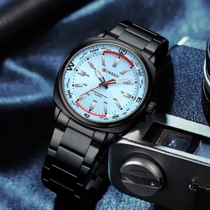 Reloj de Cuarzo de Lujo para Hombre Drioshipping, Modelo CURREN 8455, Correa de Acero Inoxidable de Alta Calidad, Resistente al Agua 3ATM, Alta Luminosidad - Product Image 5