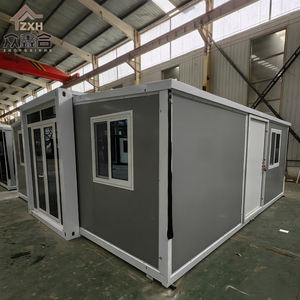 豪华现代钢结构可移动20英尺40英尺别墅模块化预制可扩展集装箱房屋预制移动小家庭 - Product Image 3