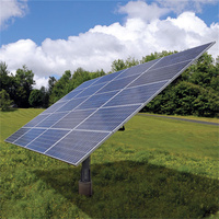 Système de montage de support de panneau Pv en acier galvanisé commercial résidentiel extérieur Montage au sol solaire unipolaire