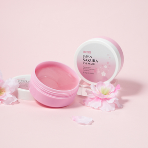 Mascarilla de Ojos LAIKOU Private Label Pink Sakura, Mascarilla para Dormir con Ácido Hialurónico, Eliminador de Bolsas de Ojos - Product Image 6