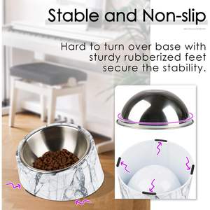 Bol incliné SuperDesign pour chien et chat, 0,5 tasse, antidérapant, pour animaux de compagnie - Product Image 2