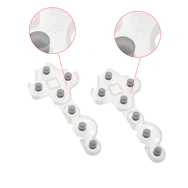Conductive Silicone for Xbox 360 Slim Game Controller Keypad Conductive Rubber Keypads Buttons Soft Key Pad Button Case
