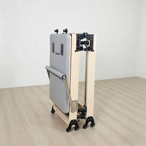 Reformer de Pilates pliable en bois d'érable de haute qualité, machine de Pilates commerciale pliable pour un rangement facile, Cama De Pilates - Product Image 2