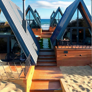 Petite Maison Moderne de Luxe à Châssis en A <span class=keywords><strong>Kit</strong></span> Préfabriqué Imperméable Bureau Boutique en Acier Panneau Sandwich pour Appartements Triangle Maison - Product Image 1