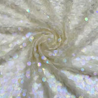 Robe de soirée haute couture à sequins et perles, tissu en dentelle à sequins, dernière collection