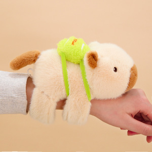Chất lượng cao <span class=keywords><strong>2025</strong></span> New Arrival Hot Bán capybara Búp bê đồ chơi sang trọng <span class=keywords><strong>knapsack</strong></span> dễ thương capybara búp bê Vòng đeo tay - Product Image 1