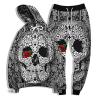 Vente en gros, impression par sublimation, broderie, polyester, pull-over personnalisé pour hommes, sweat à capuche de grande taille, ensemble de sweatshirts à capuche imprimés en 3D pour hommes