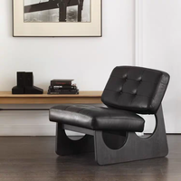 Ensemble de fauteuils de salon modulaires en bois massif, faits à la main, en cuir de luxe, capitonnés, durables, ergonomiques, inclinables, pour salle à manger