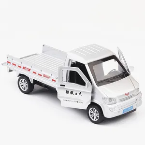 NewAo 1/32 ölçekli pres döküm Model araba Liuzhou küçük kamyon alaşım araba itme plakası ve geri çekin oyuncak araçlar Model araba