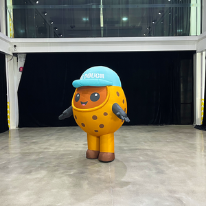 Costume <span class=keywords><strong>de</strong></span> mascotte gonflable en forme <span class=keywords><strong>de</strong></span> grain <span class=keywords><strong>de</strong></span> café <span class=keywords><strong>de</strong></span> 2 m, modélisation 3D, costume gonflable personnalisé pour adultes, costume <span class=keywords><strong>de</strong></span> mascotte en tissu Oxford durable - Product Image 2