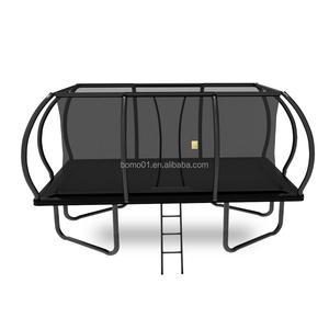 <span class=keywords><strong>Trampoline</strong></span> rectangulaire Zoshine 10x17FT avec poteaux courbes, cadre robuste, filet de sécurité, échelle antidérapante, <span class=keywords><strong>mousse</strong></span> en polypropylène - Product Image 2