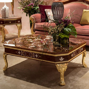 Meubles de salon haut de gamme coquille de mer rococo français <span class=keywords><strong>canapé</strong></span> de style rococo rose et or de luxe antique pour fille femmes dame - Product Image 3