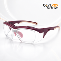 Lunettes de sécurité transparentes avec protections latérales, verres enveloppants et embouts de branches antidérapants pour la protection des yeux en atelier et en laboratoire