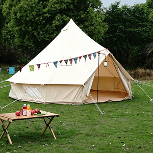 Tente yourte mongole sur mesure en toile de coton 3000 mm imperméable pour le glamping écologique, les retraites et les bases de camping - Product Image 2