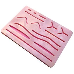 Tapis d'entraînement chirurgical en silicone durable de qualité A+ certifié CE et approuvé ISO 13485 pour la pratique des sutures cutanées médicales destiné aux étudiants - Product Image 1