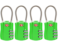 Cadenas en alliage de Zinc à 3 chiffres pour bagages de voyage, sac de valise, serrure à combinaison de câble TSA