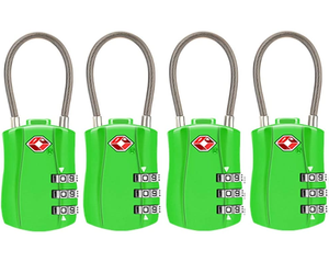 Cerradura de aleación de Zinc para equipaje, candado de combinación de <span class=keywords><strong>Cable</strong></span> TSA de 3 dígitos para maleta de viaje, aprobado por TSA - Product Image 4