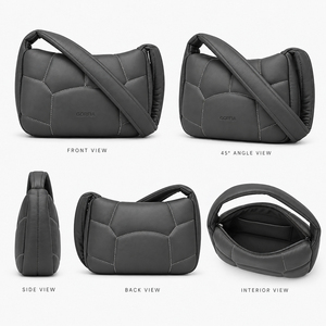 Factory Custom Quilting Pattern Logo Handbags for Women Luxury Spring Summer New Large Soft Shoulder Bags Fashion Messenger Bag - Product Image 3