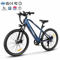 Vélo électrique 27,5 pouces 500D 48V 12,5Ah Batterie au lithium 7 vitesses Frein à disque mécanique Vélo de montagne électrique pour adultes OEM