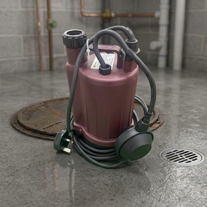 BOMBA DE AGUAS RESIDUALES AUTOMÁTICA SS SAMSON DE 1 PULGADA, 240V, 0.1HP, MONOFÁSICA, DE ALTA CALIDAD PARA HOGARES FAMILIARES, SALIDA DE 25MM - Product Image 2