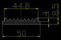 Lentille en verre Fresnel pour projecteur de plafond de 50 mm