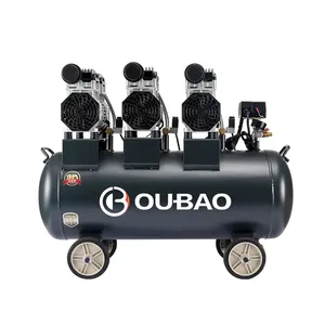 OUBAO cina di alta qualità 100L 1100w silenzioso compressore d'aria senza olio