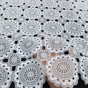 L'Ultimo Tessuto in Pizzo Bianco Guipure 2026 per Abiti da <span class=keywords><strong>Sposa</strong></span> Africani. - Product Image 2