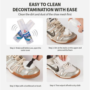 สเปรย์รองเท้าอเนกประสงค์สำหรับรถยนต์,อเนกประสงค์อเนกประสงค์รองเท้ามายากลอเนกประสงค์ตัวทำความสะอาดโฟม - Product Image 2