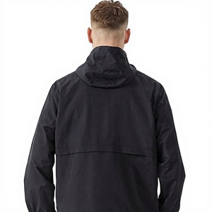 Veste coupe-vent à capuche pour homme, imperméable, imprimé paisley, manches longues, couleur unie, taille élastique, légère, décontractée, hiver - Product Image 2