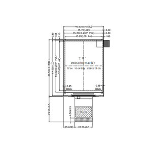 จอ TFT LCD ขนาด2.8นิ้ว480x640 ST7701S RGB โมดูล LCD 24บิต - Product Image 1