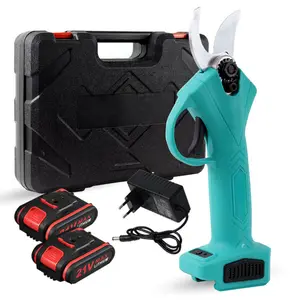 factory price Cordless Electric Scissor Pruner Rechargeable with 2 Batteries Electric Pruning Shears