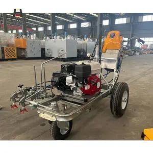 New Arrival Airless Spray Double Painting Guns Line Stripping Cold Paint Road Marking Machine